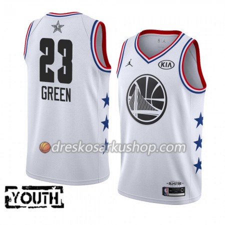 Dječji NBA Dres Golden State Warriors Draymond Green 23 2019 All-Star Jordan Brand Bijela Swingman